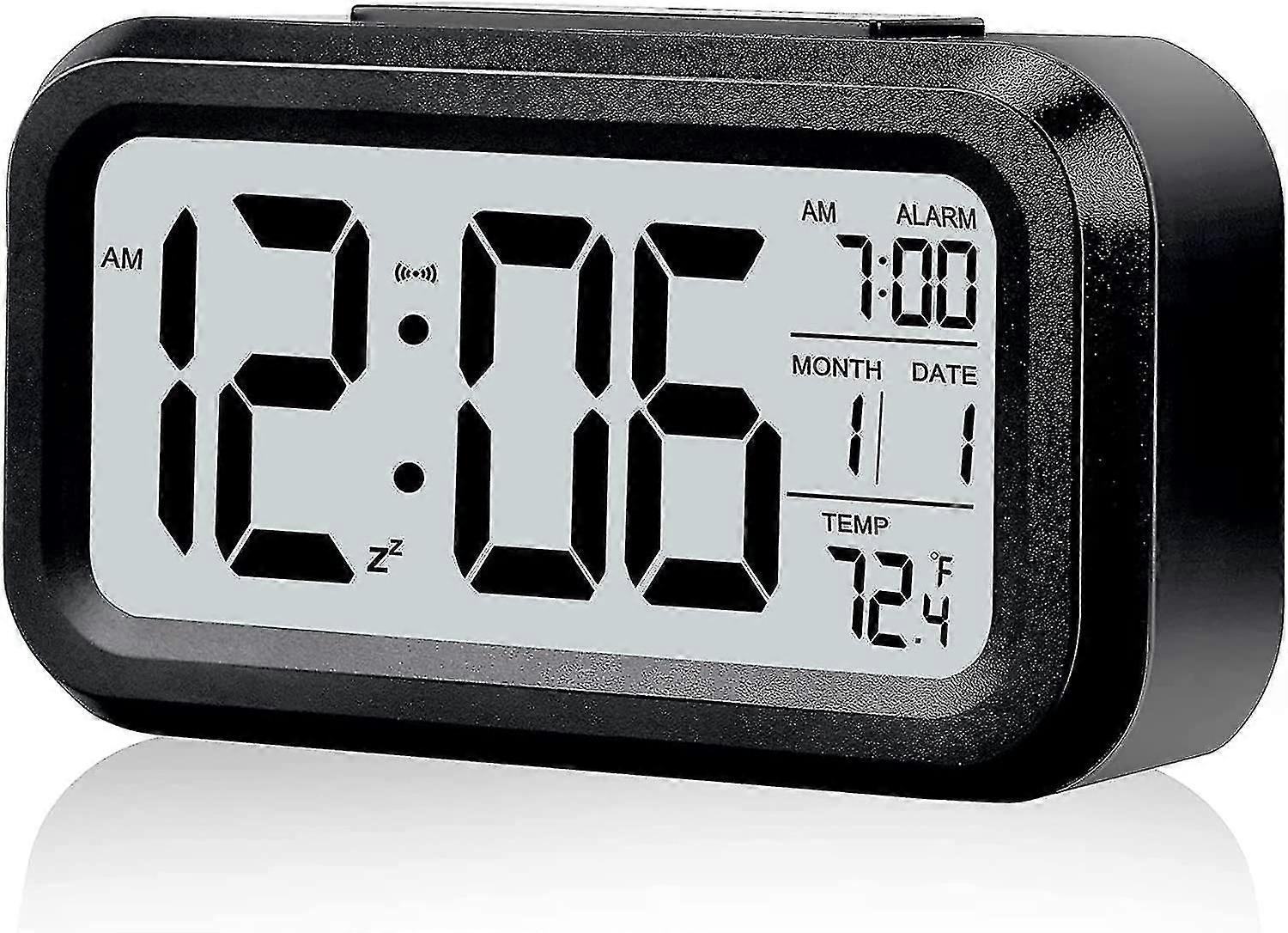 Digital Alarm Clock,acsergery Lcd Bedside Clock With Temperature,acsergery Date