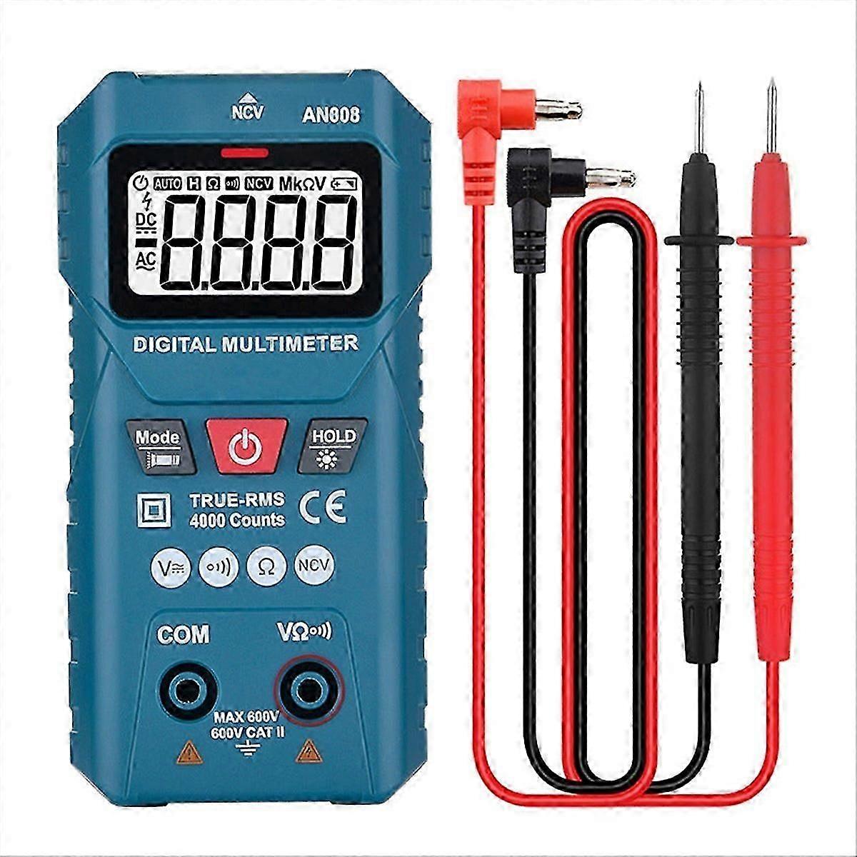 Mini Digital Multimeter AC Voltage 600V Smart Multimetro Auto Range Meter NCV Ohm Test Profesional E
