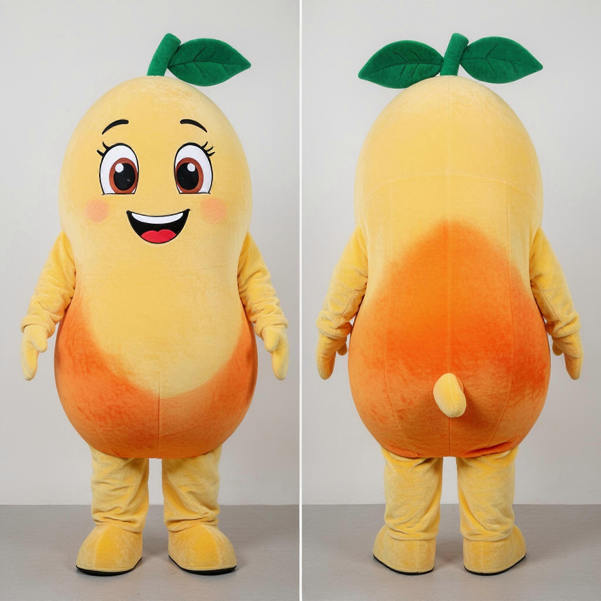 MASTICOT Creamy Padded Cartoon Mango Mascot