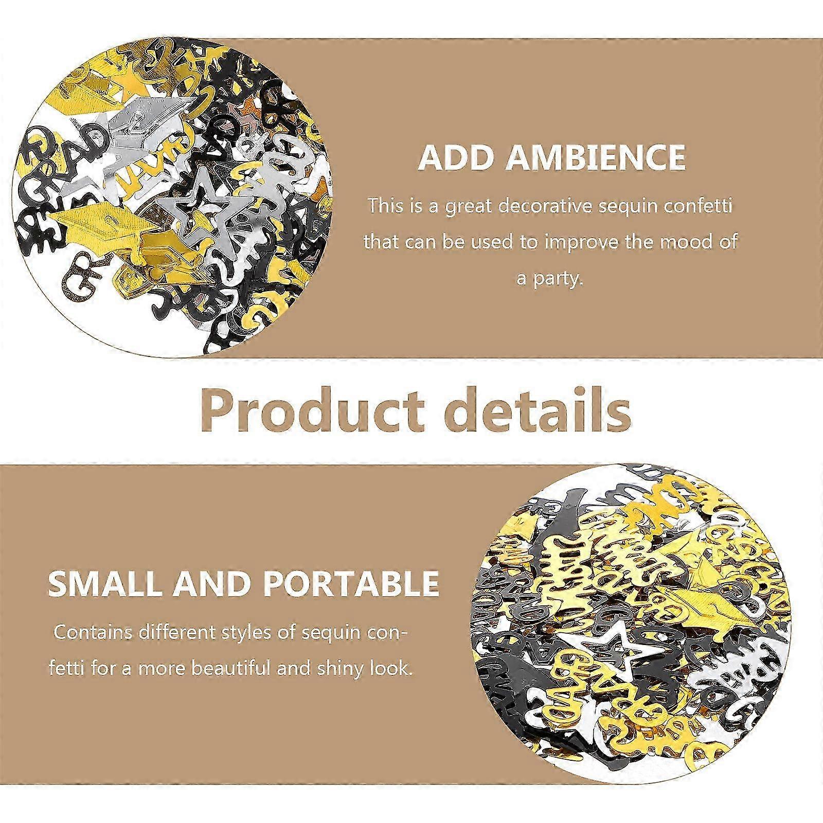 Graduation Confetti Table Decorations compatible with Decoration 2Packs Assorted Color
