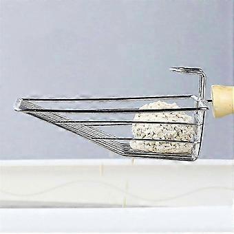 Wooden Handle Metal Cat Litter Scoop | Durable Functional Pooper Scoop for Easy Cleaning