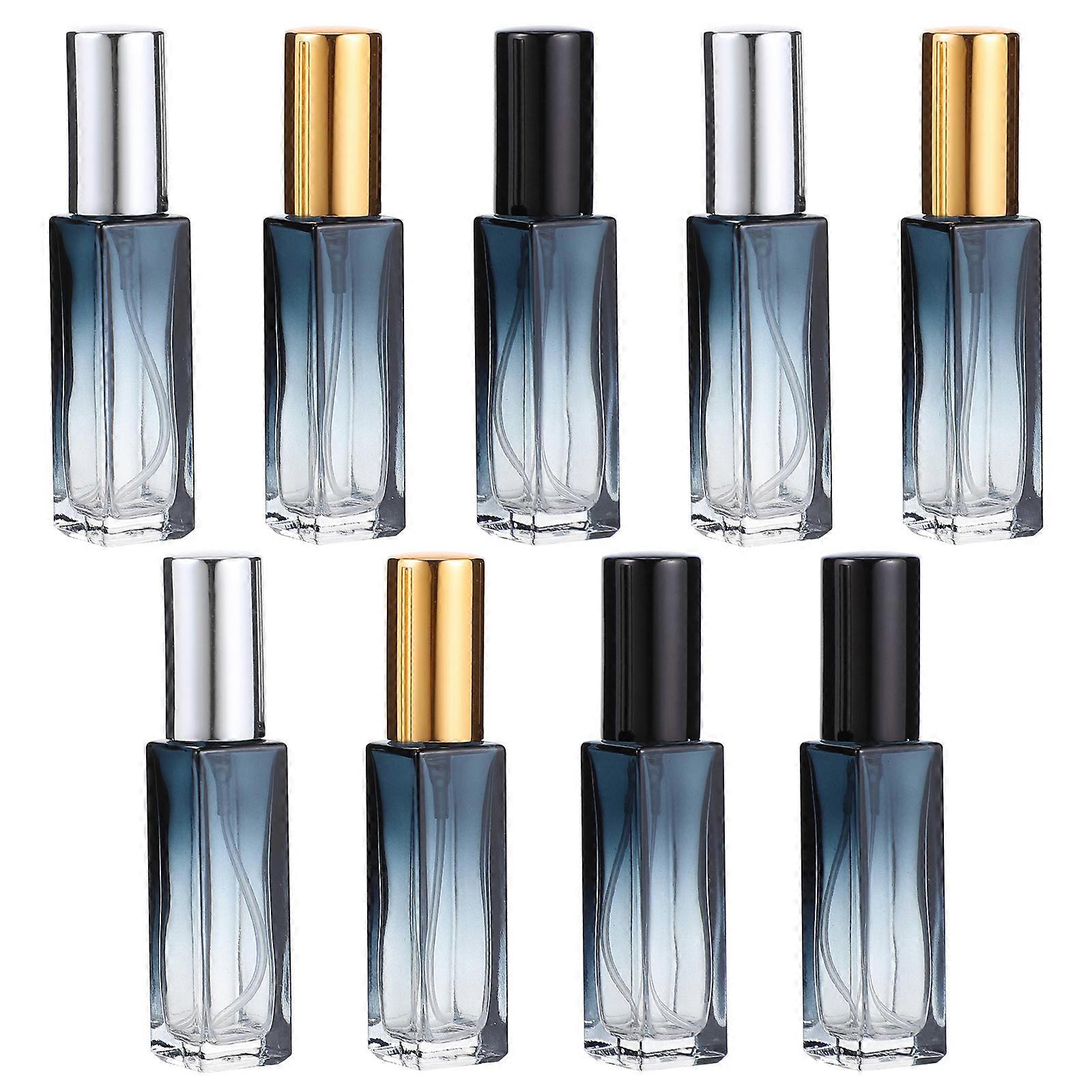 Refillable Perfume Bottle Fine Mist Atomizer 9Pcs Glass Spray Set