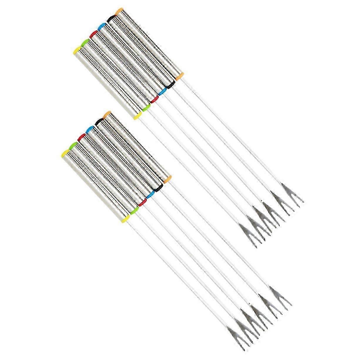 12pc Stainless Fondue Dipping Forks