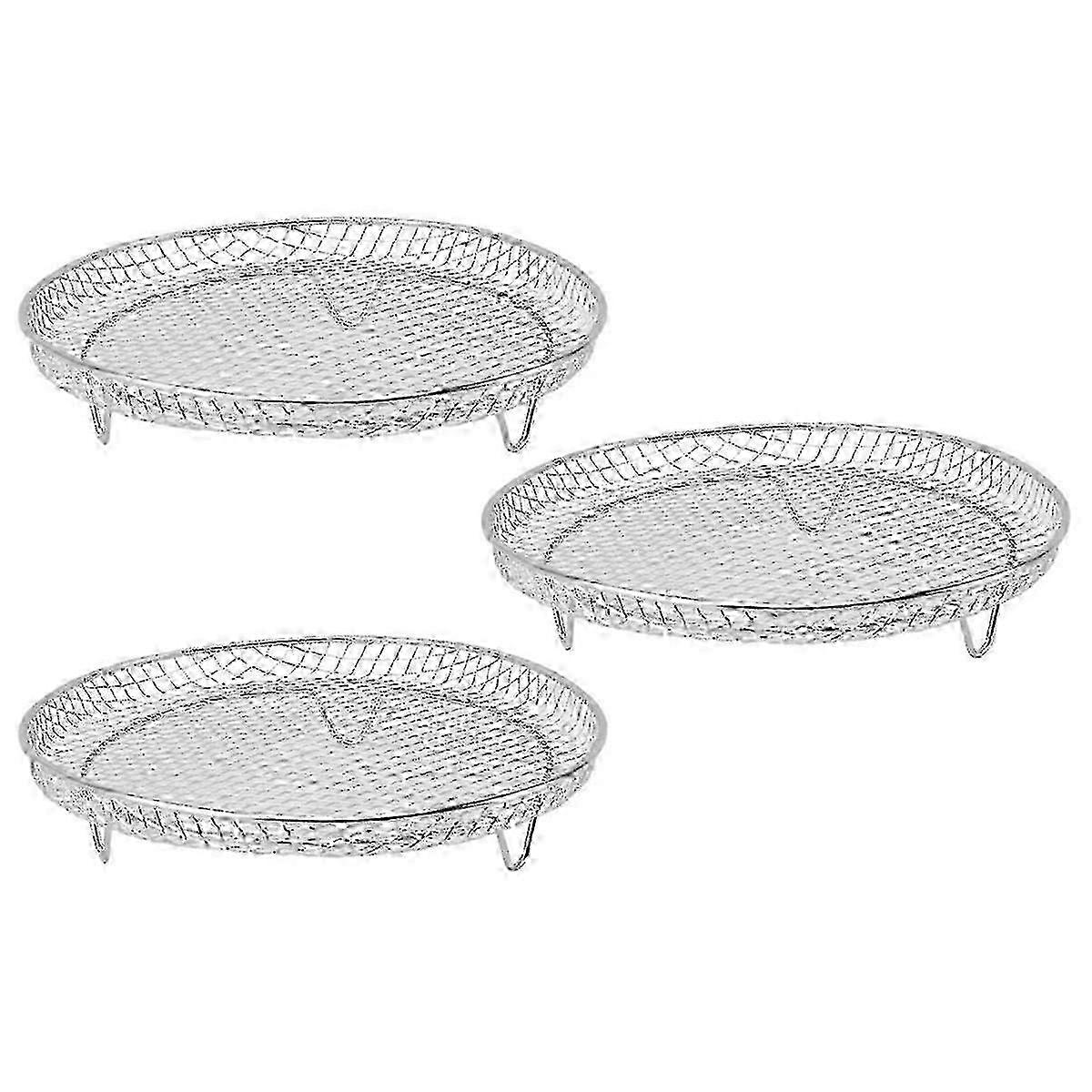 Fryer Rack Fryer Dehydrator Rack Multifunctional Stackable Grid Grilling Rack Mesh Design compatible with 8 Inc