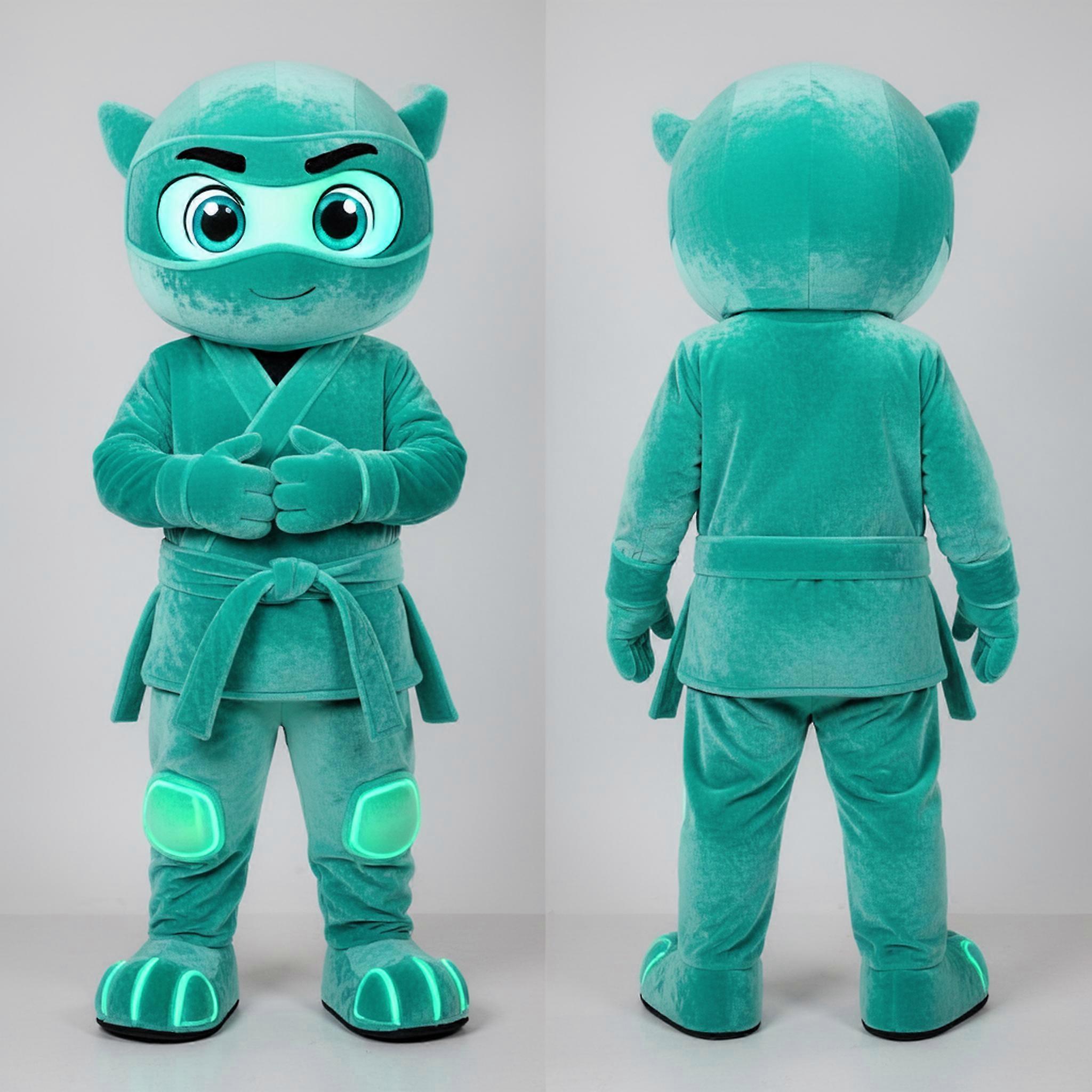 MASTICOT Turquoise Sleek Ninja Mascot