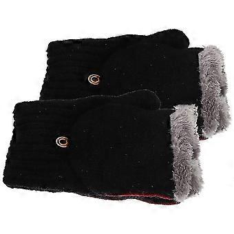 Warm Gloves For Women Featuring Flip-Cover Shape Suitable For Daily Use In Cold Protection 1 Pair-Good
