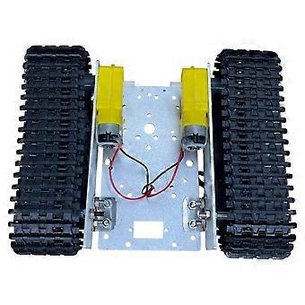 Alloy Robotic DIY Car Chassis DIY Car Robot with TT Motor Set RC Tank Chassis Building Block Motor 3-9v Crawler Smart