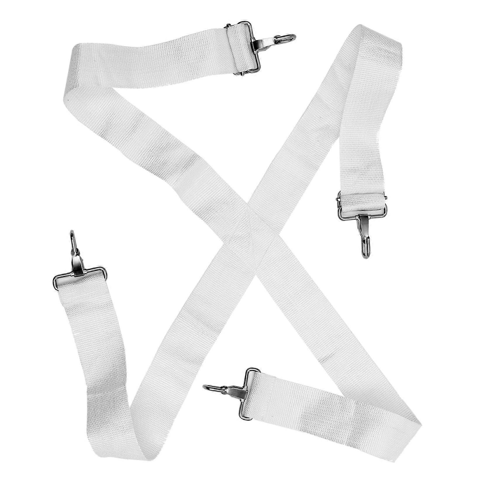 Adjustable Marching Snare Drum Harness with Padded Shoulder Comfort and Secure Locking Hook