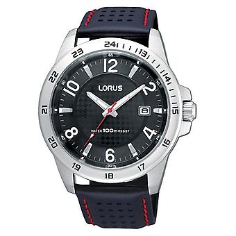 Lorus Watches Quartz Analog Men's Watch with RXH49JX9 Cowskin Bracelet