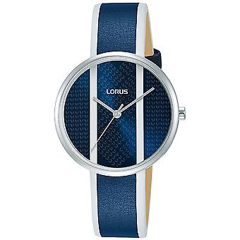 lorus kvinne kvarts analog kvinne klokke med rg225rx9 cowskin armbånd