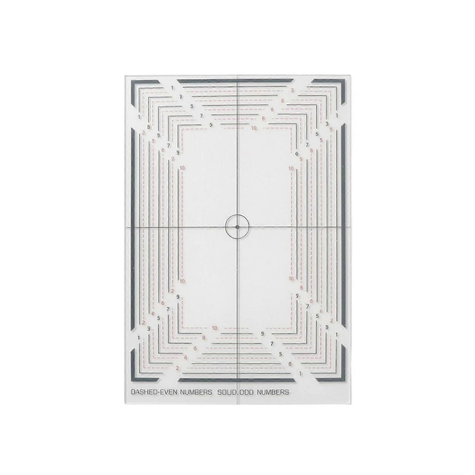 Trading Card Centering Tool Transparent Card Centering Tool Rectangular for Desk
