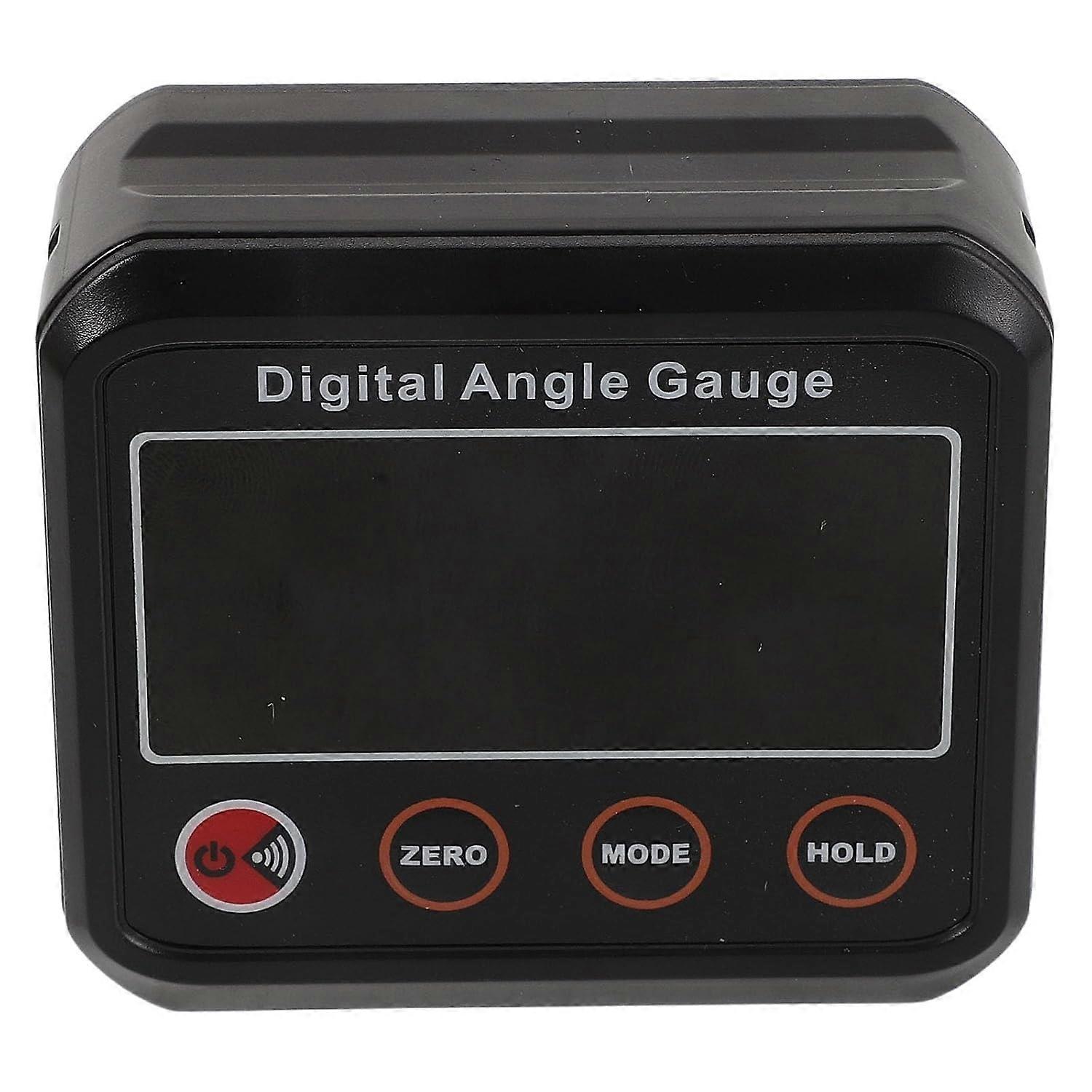 Mini Magnetic Digital Protractor,Backlit Display, Four-Sided Measureme