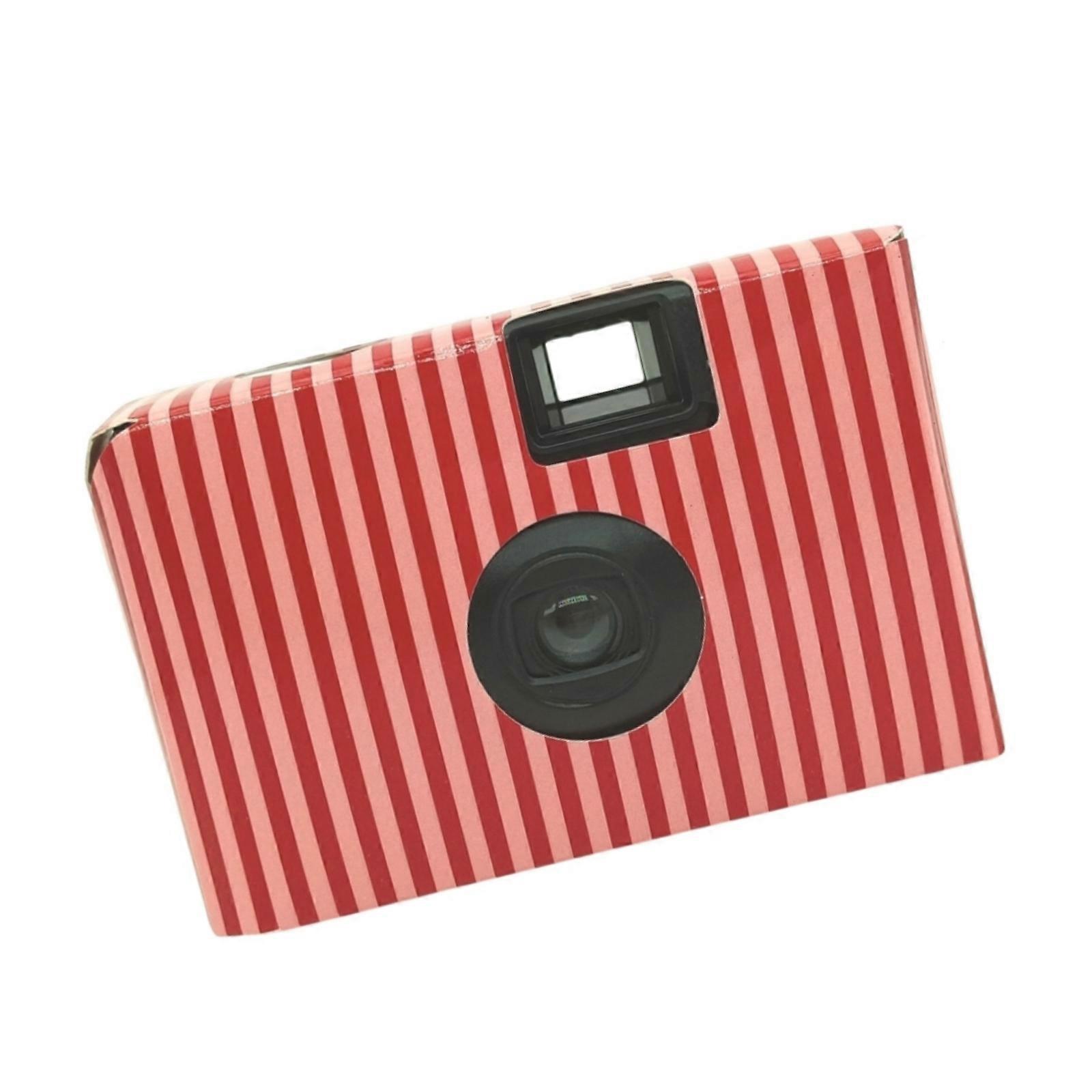Striped ABS Disposable Camera 17 Shots
