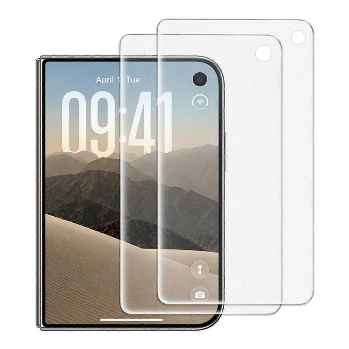 Screen Protector For iPhone Duo With Front Camera Cutout - 2 Pack Tempered Glass