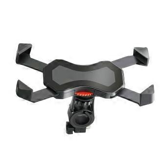 Shockproof Phone Holder for Electric Motorcycle Adjustable Bike Bracket Stand Black