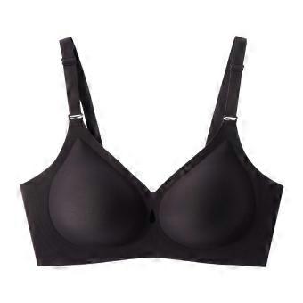 Popular European and American thin cup large size seamless water drop jelly underwear gathering comfortable steel ring bra
