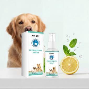 Pet Dental Care Spray 1 Box Bad Breath Eliminating Oral Mist for Dogs on Soft Food Diets Works Well Alongside Regular Brushing and Bathing