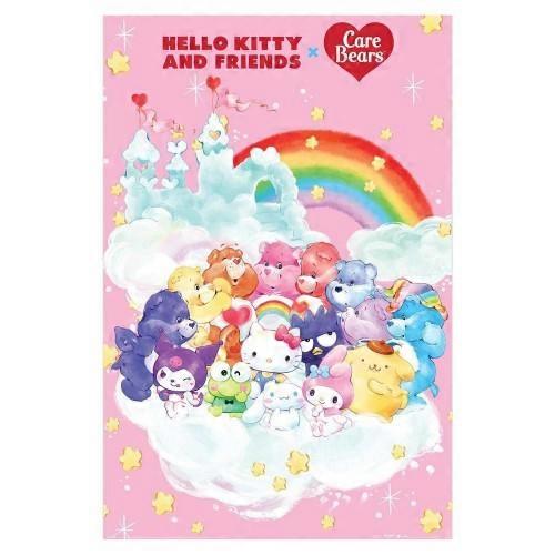 Hello Kitty Castle Rainbow Care Bears Poster