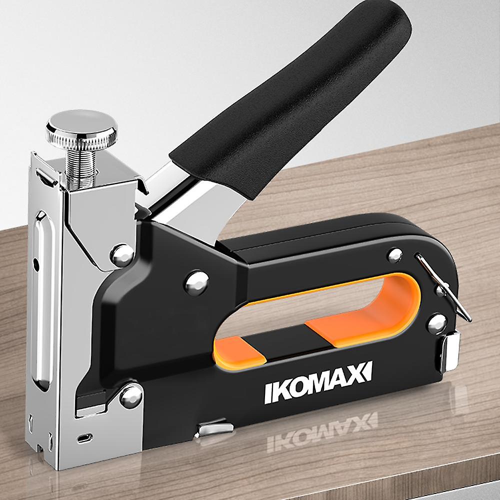 Wall Stapler - Diy Stapler - Fabric Stapler For Fixing - Cutter Included - Wood Stapler, Semaket, Black