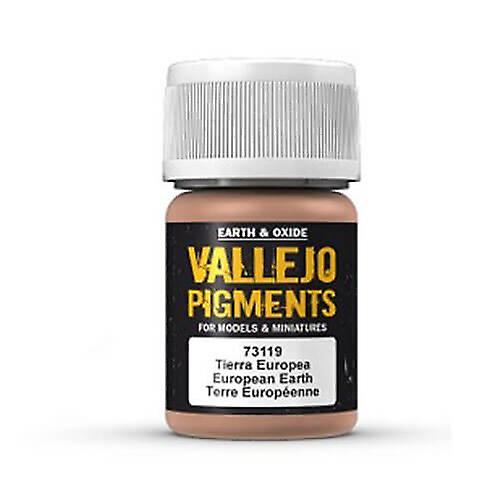 EUROPEAN EARTH Vallejo Pigments For Models and Miniatures Earth and Oxides 30mL