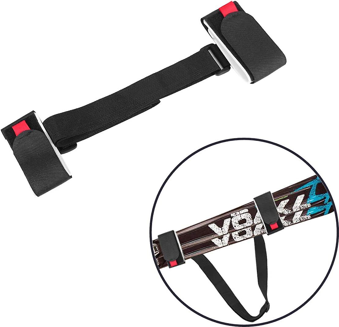 3 Pack Adjustable Ski And Pole Carrier Strap, Shoulder Ski Carrier Straps Sling With Cushioned Holder