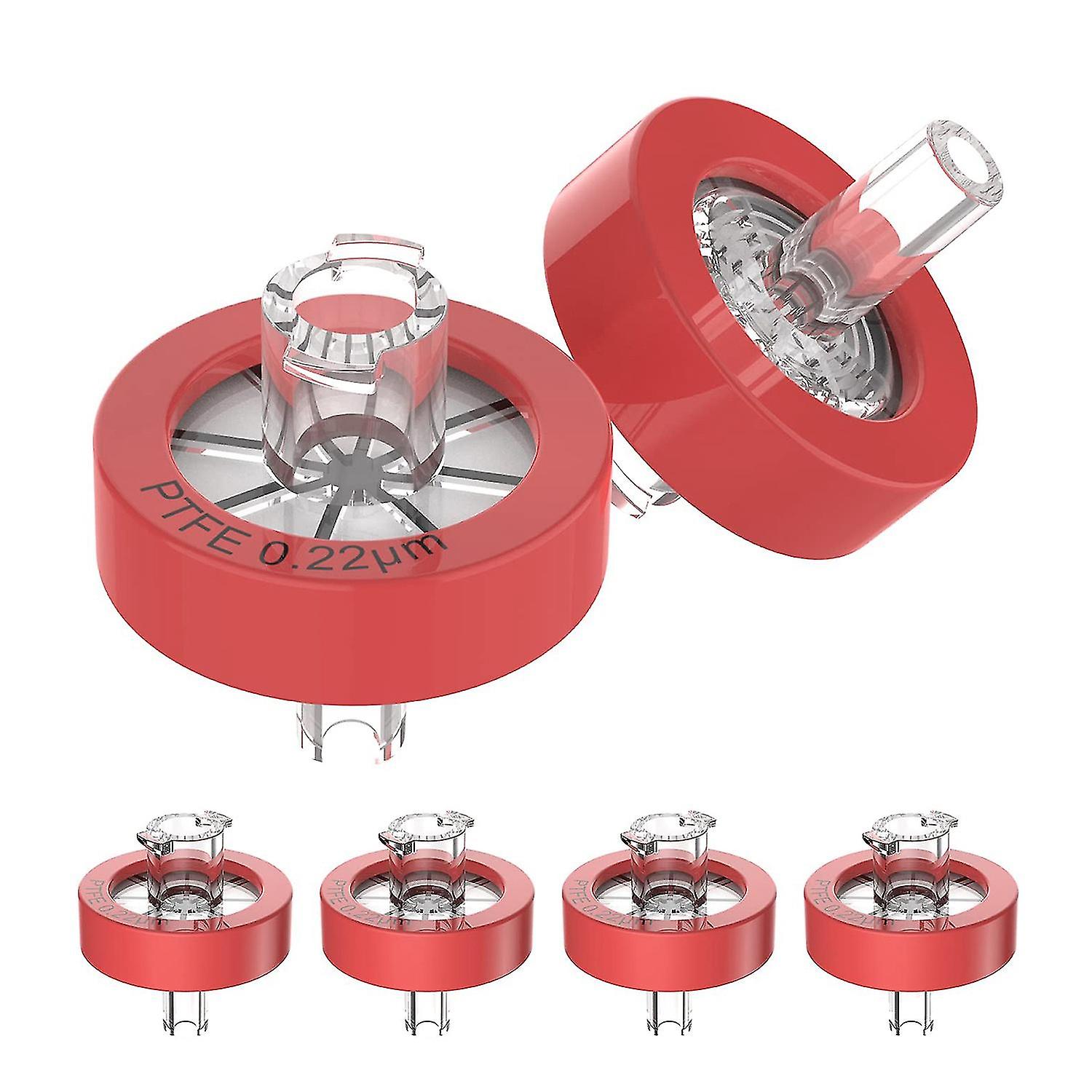 100 قطعة مرشح حقنة Ptfe ، مرشح مختبر حقنة قطر غشاء 13 مم ، حجم المسام 0.22 م ، Hplc