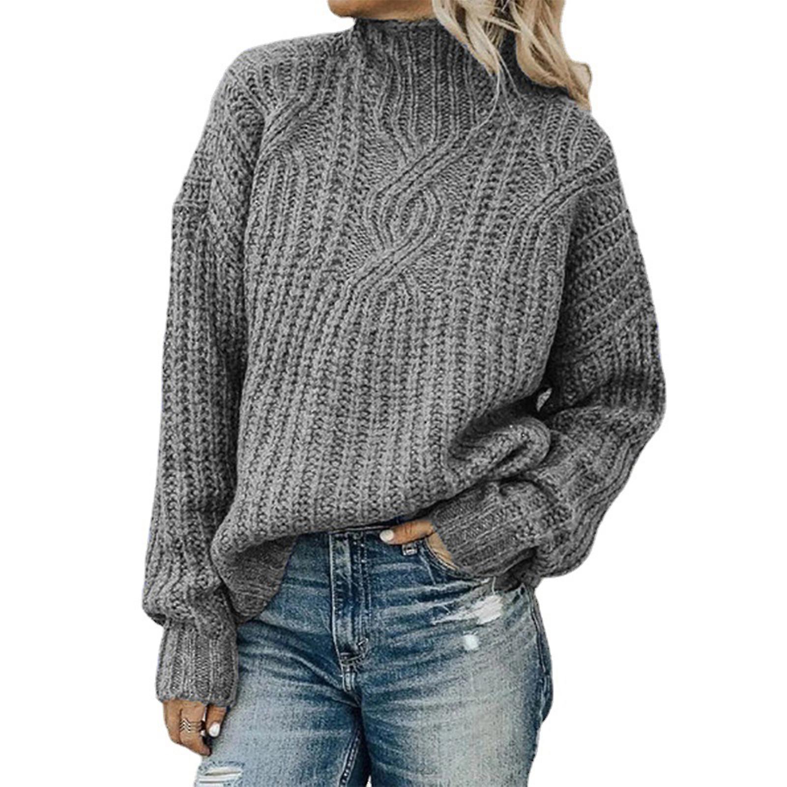 Women's Sweater For Casual Oversized Turtleneck Sweater