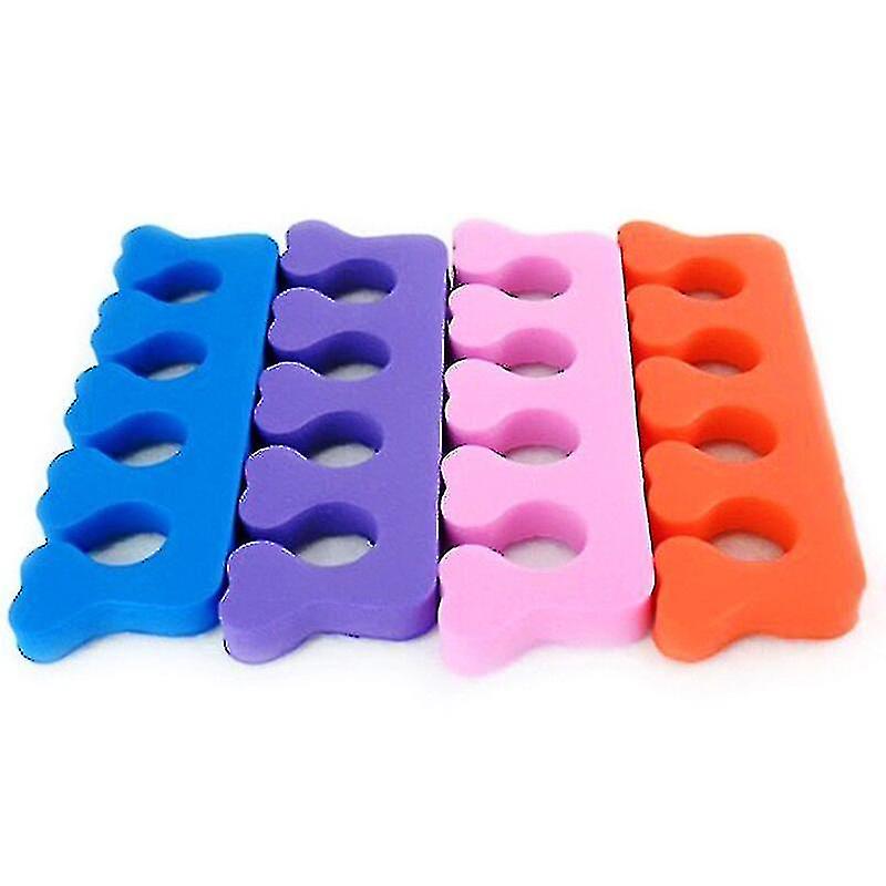 100pcs Random Color Finger Separator Diviseurs d’ongles Soft Foam Sponge Toe Separators