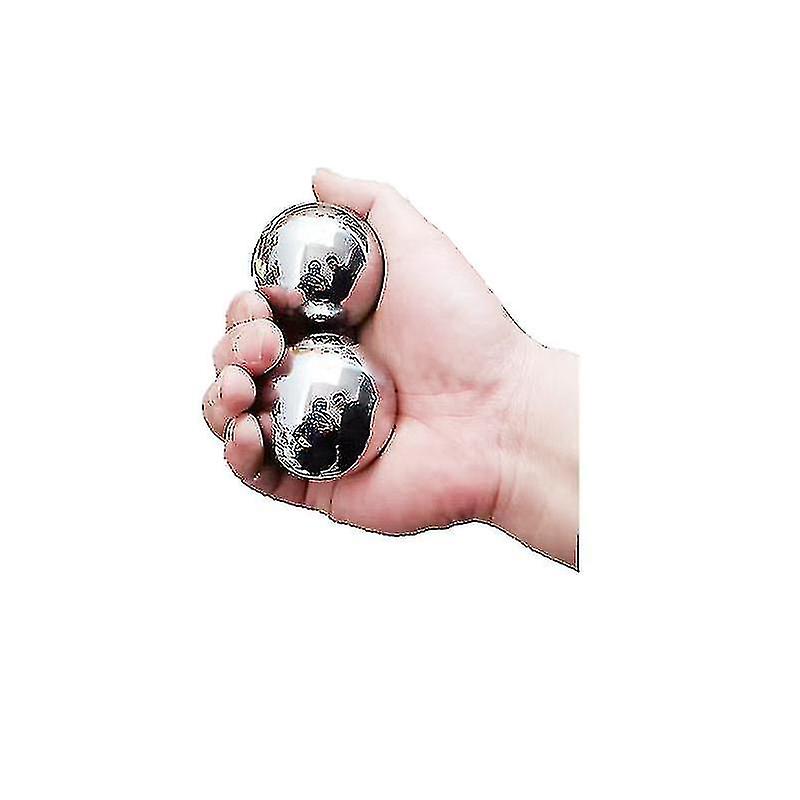 2pcs Solid Steel Ball Massage Fitness Handball With Bag