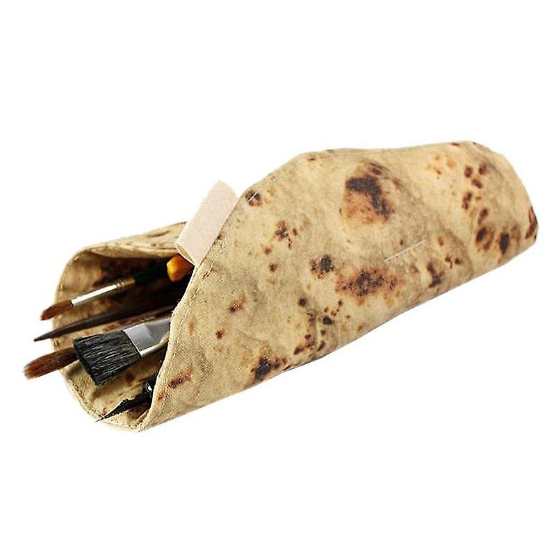 Roll Pencil Case Burrito Storage Bag Funny Burrito Tortilla Roll Pencil Case Pen Pouch School Supplies