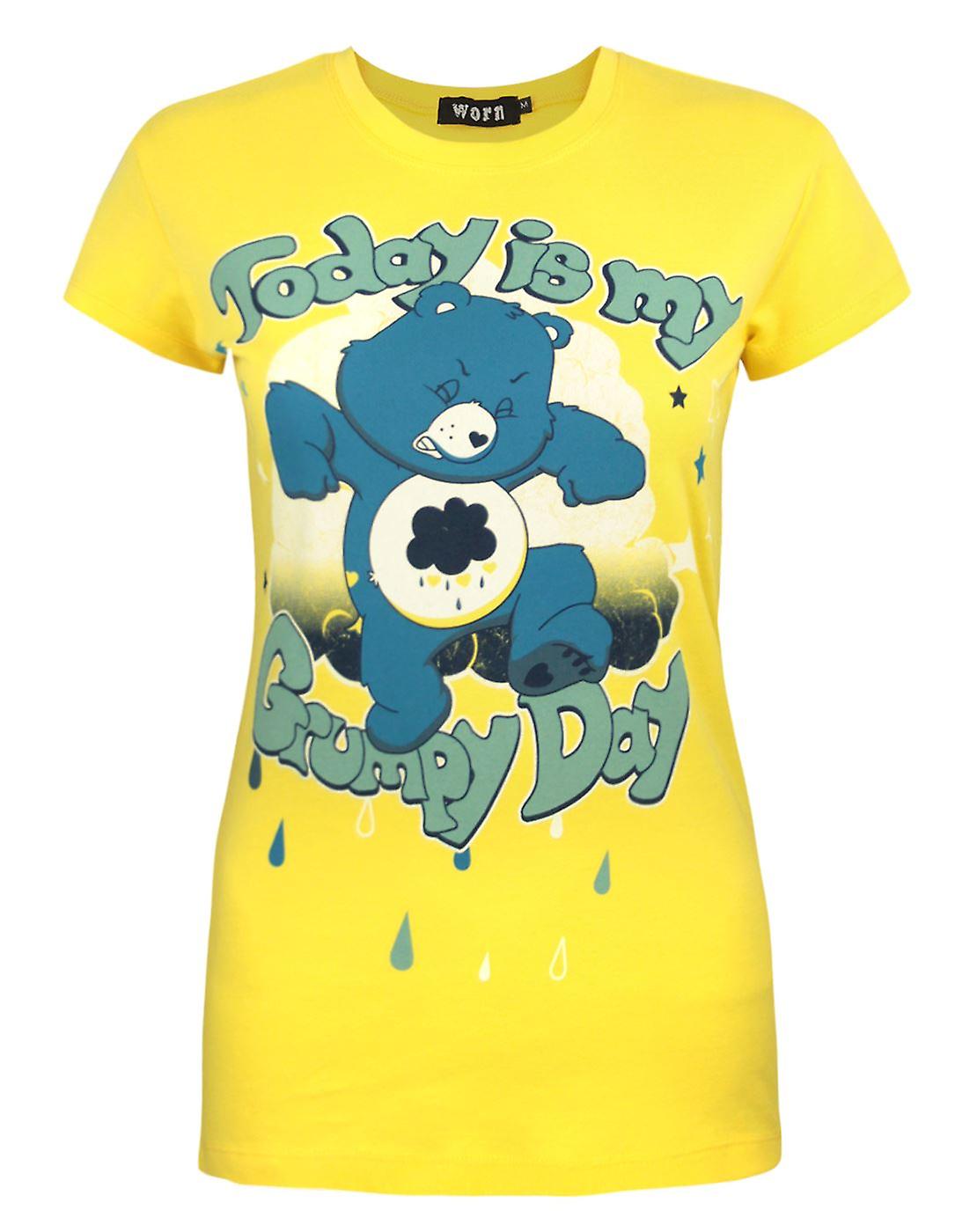 Care Bears Womens Short Sleeved T-Shirt Yellow