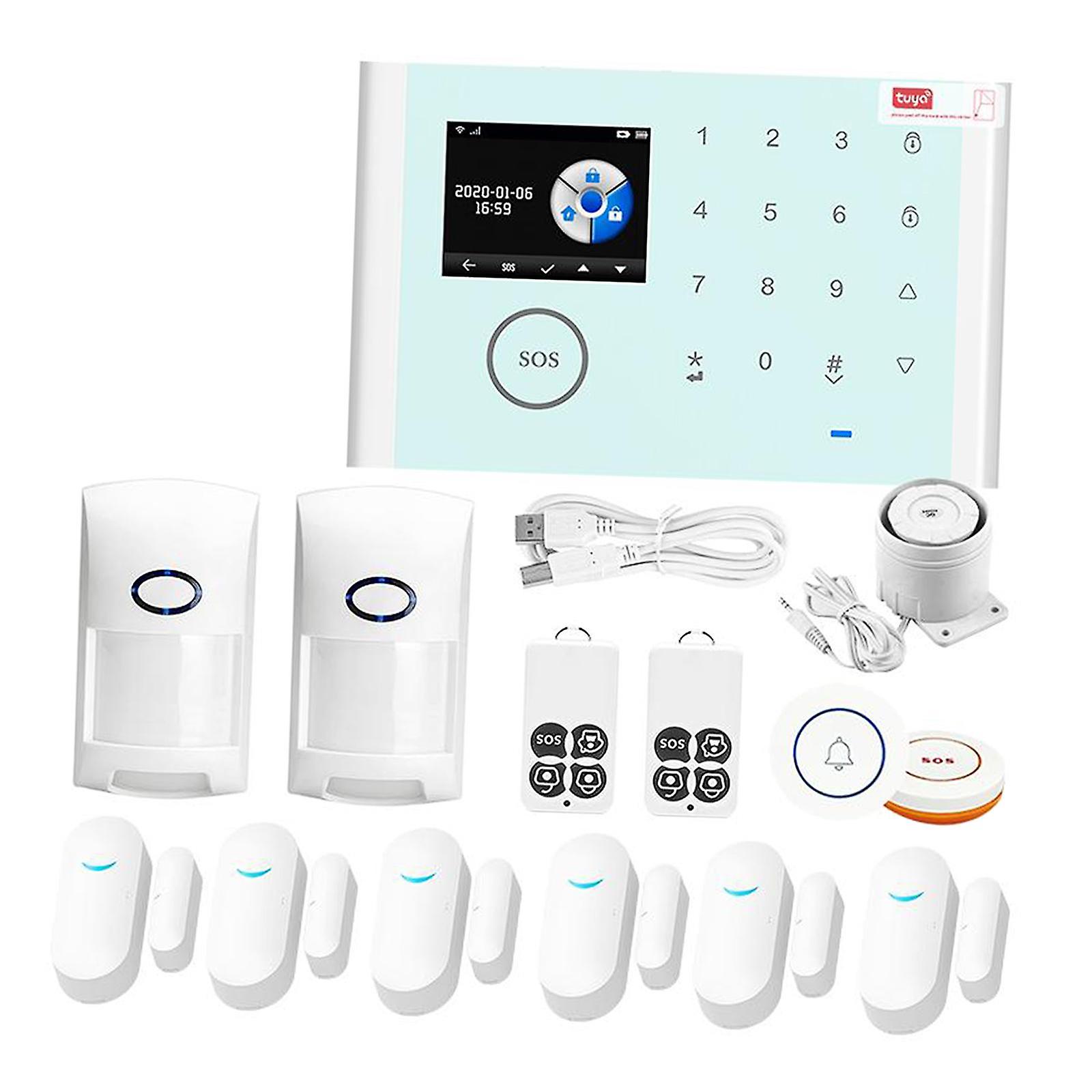 WiFi GSM Wireless Home Security Alarm Burglar System w/Touch Screen Style 5