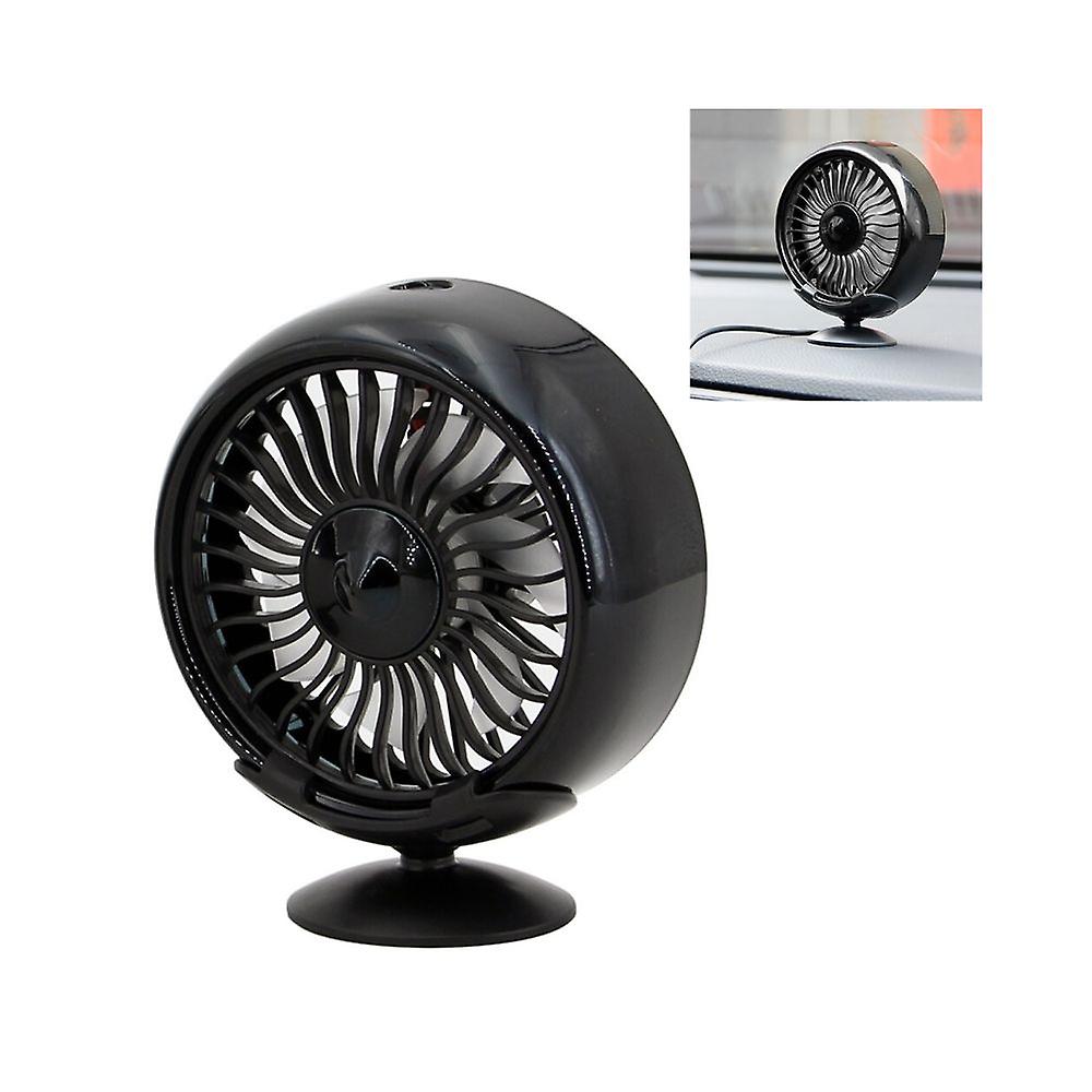 Electric car fan with black base