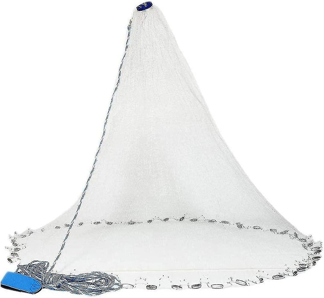 1pc Cast Net Nylon Portable Hand Cast Fishing Net Saltwater Fishing Catch Net For Bait Trap White Fishing Accessories Nets