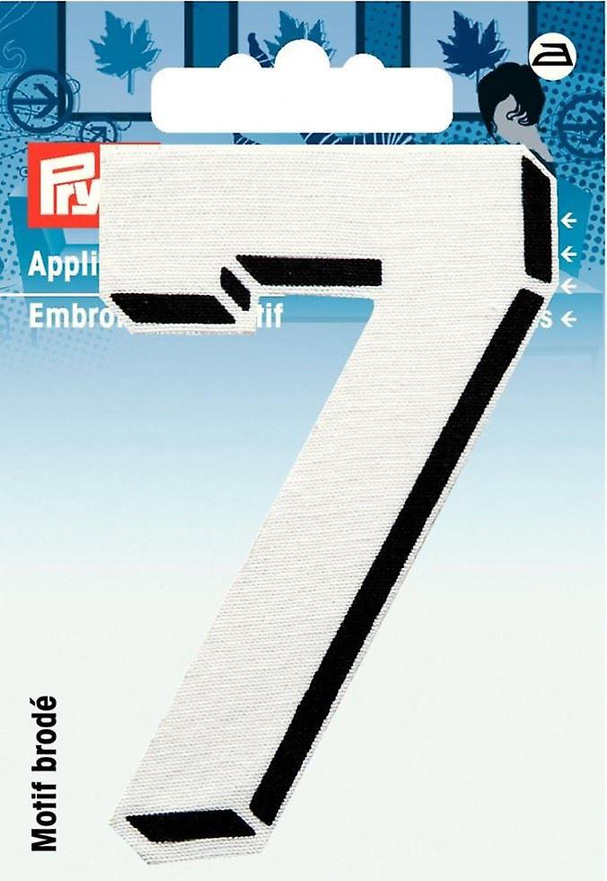 Prym Number Patch Motif Small Number 7 - White - each