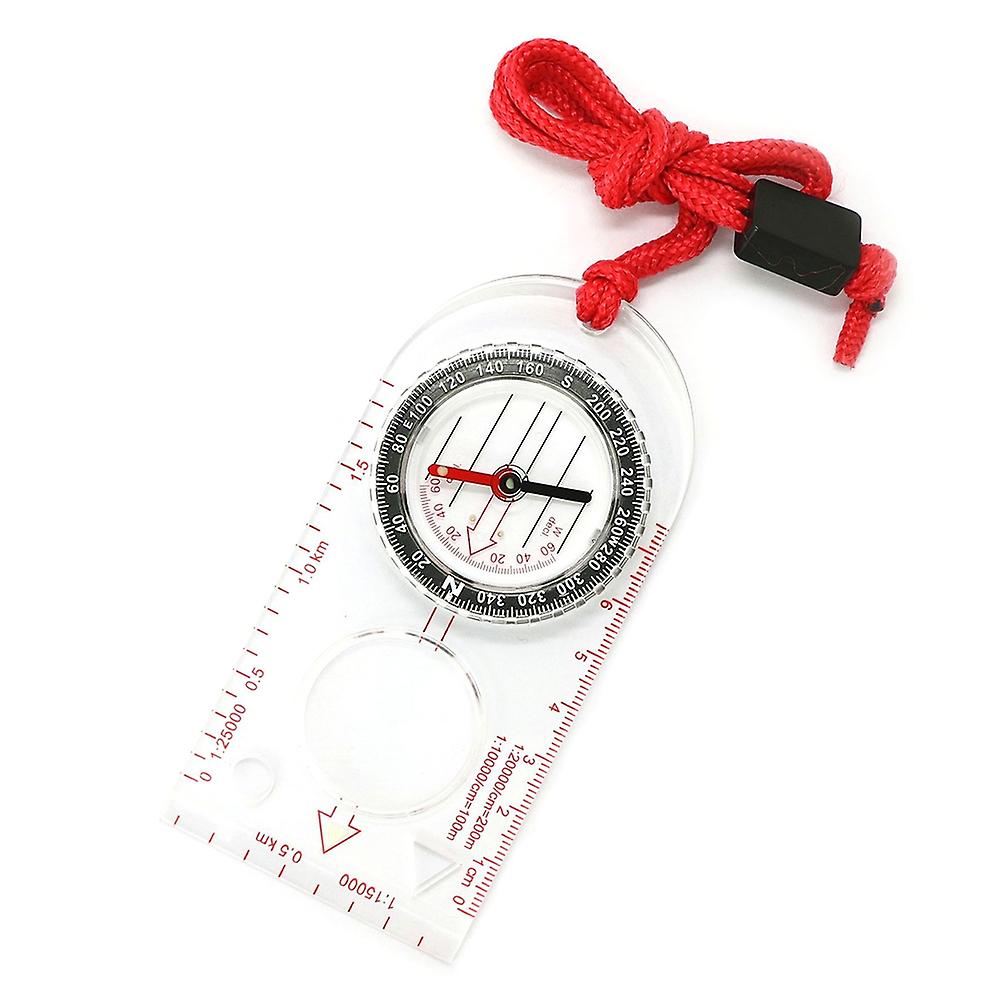 SD482 Mini Outdoor Camping Survival Map Scale Oriented Magnifier Field Compass