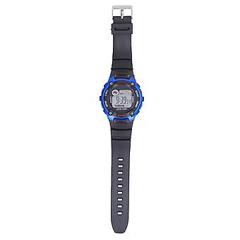 Electronic Sports Watch Waterproof with Luminous Display Large Screen Rubber Strap Kids Sport Watch Blue Durable Comfortable