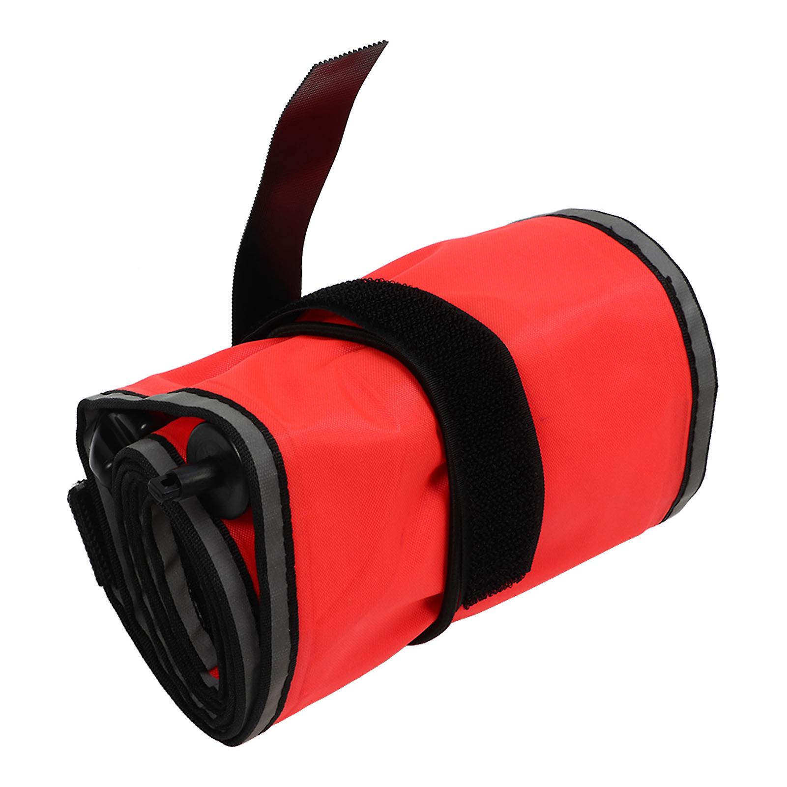 Scuba Diving Surface Marker Nylon Hammerhead Shark Pattern Inflatable Safety Signal Tube for Diving Accessories Orange