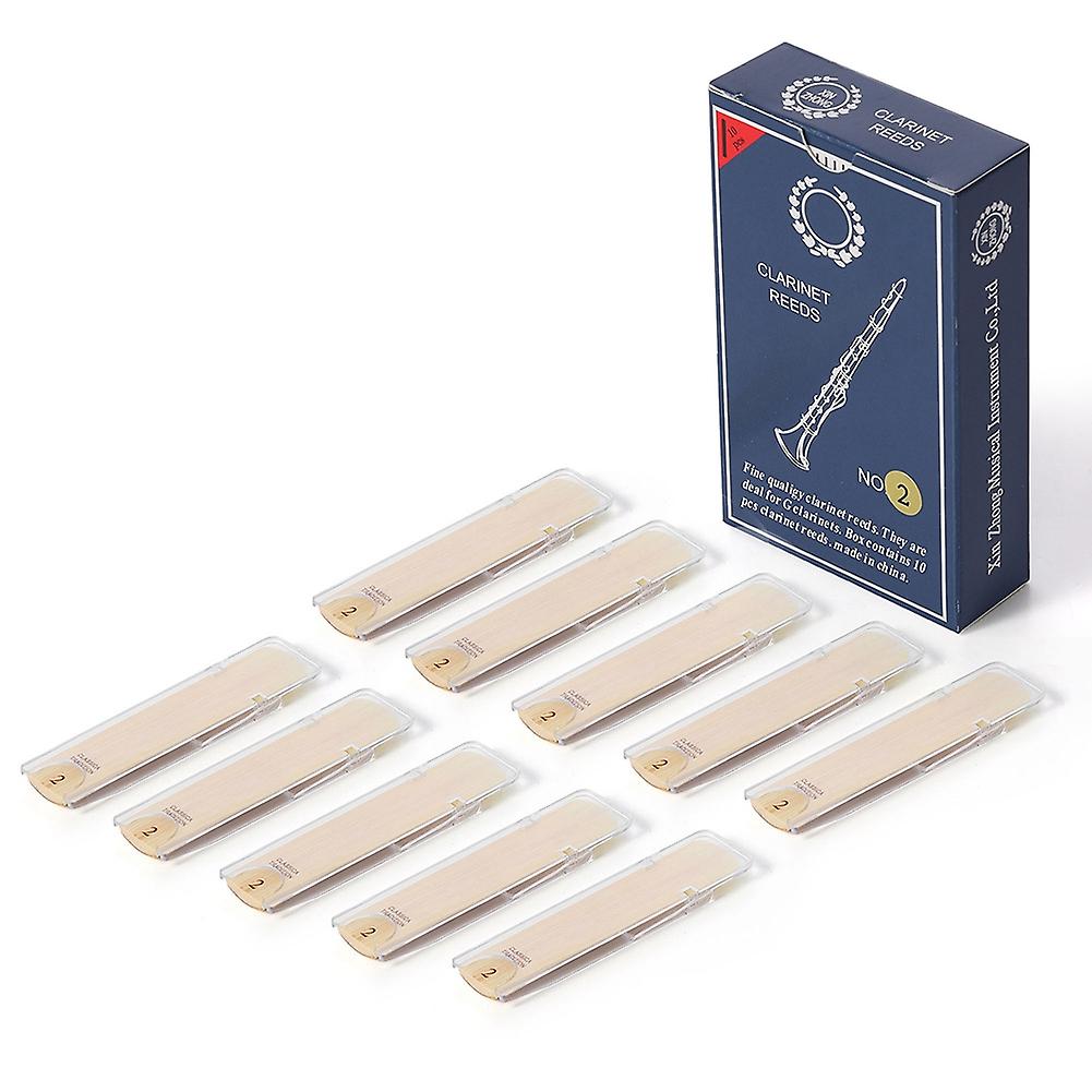 10Pcs Clarinet Clarinet Reed Reed Instrument Accessories Hardness-2.0