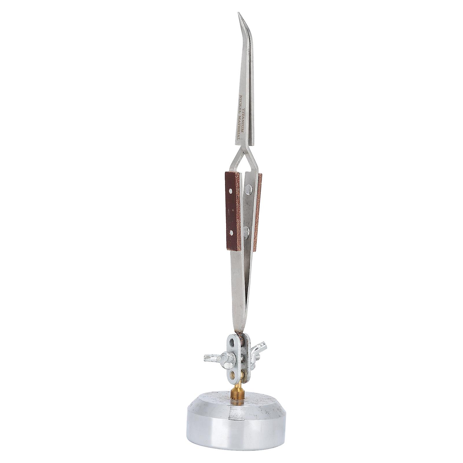Third Hand Holder with Tweezers for Jewelry Soldering Straight and Curved Tip Craft Supplies