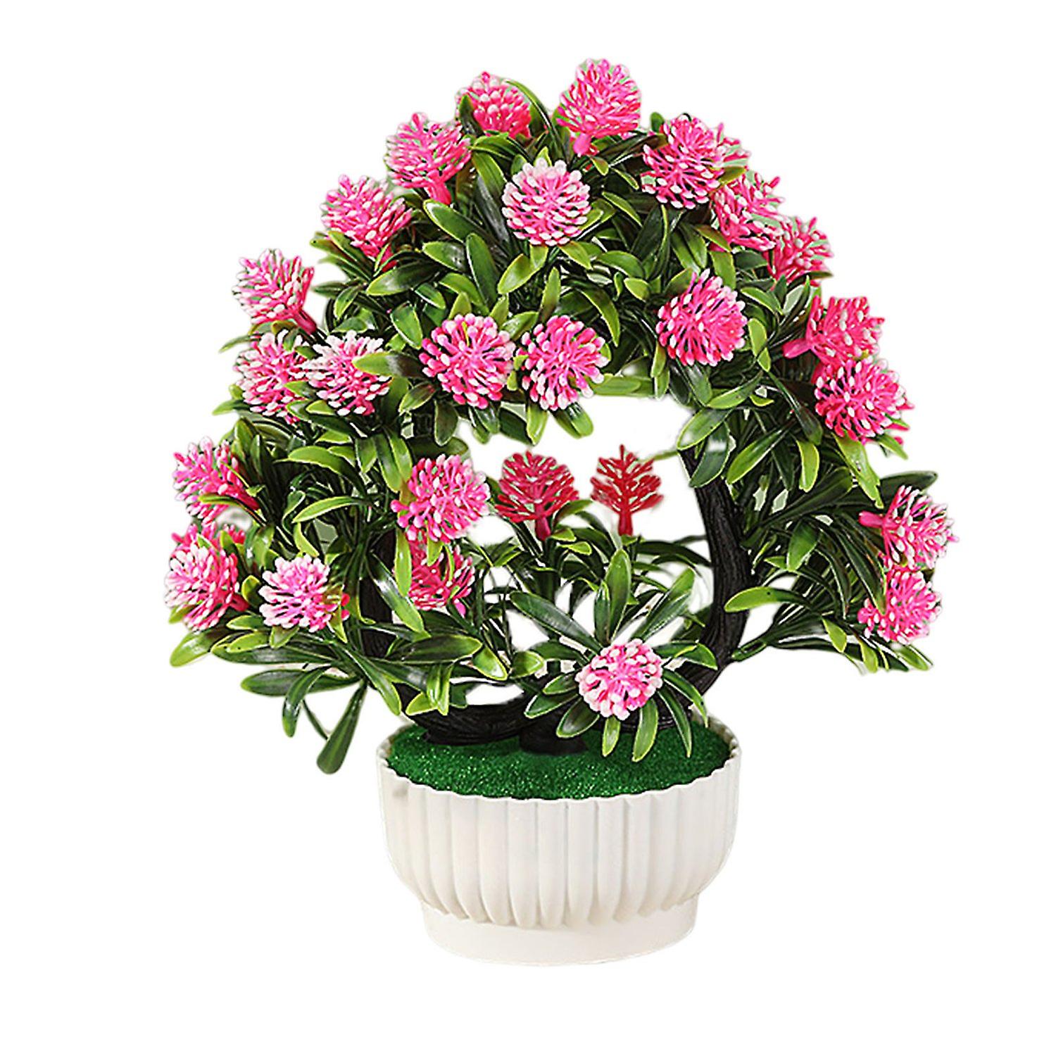 Artificial Bonsai Easy Care Realistic No Watering Mini Simulation Little Tomato Potted Plant Table O