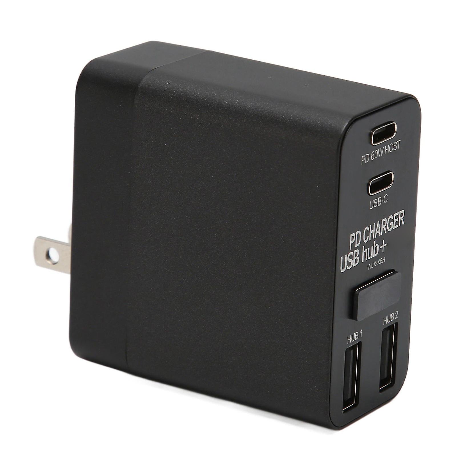 4-in-1 USB-C-Dockingstation: 60 W Schnellladung, 4K-Display, kompatibel mit Windows/Linux/OS X