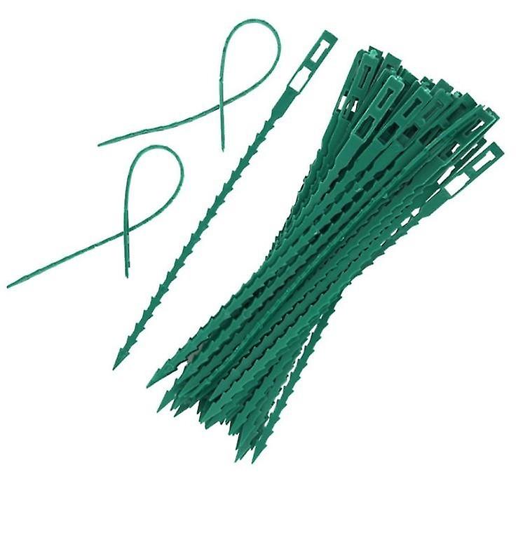 17cm green binding tree rattan plastic fixed gardening cable ties