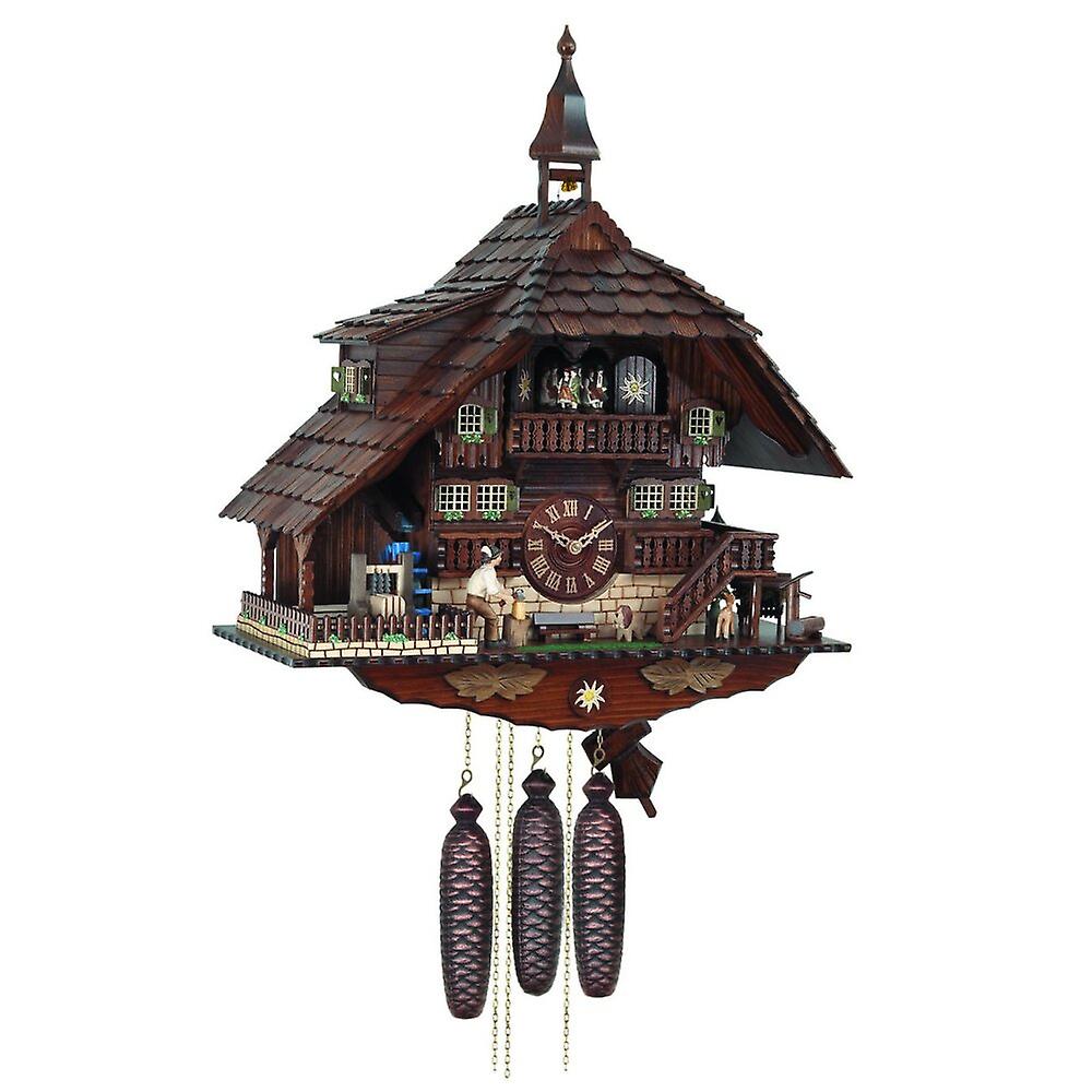 Engstler - 488/8 MT - Cuckoo Clock - 8-Day Chain Hoist - Walnut