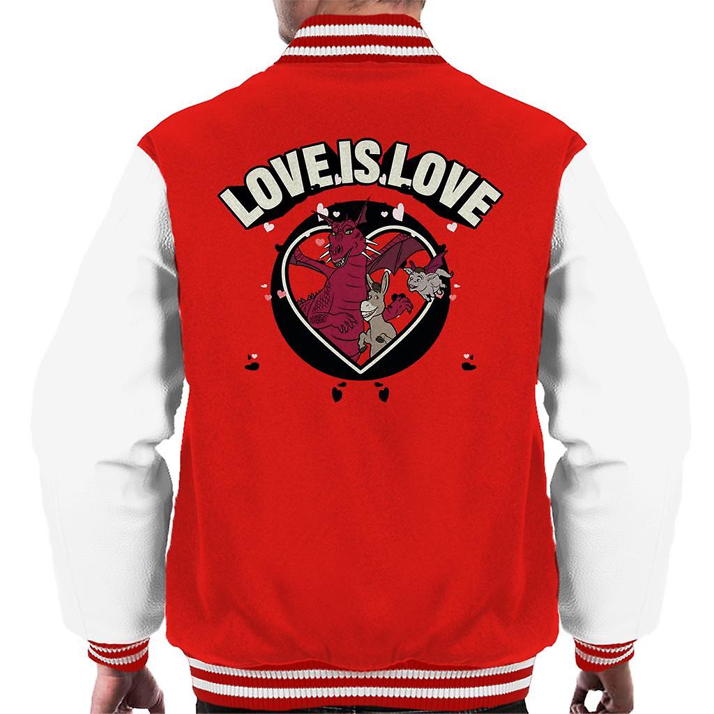 Shrek Osioł i smocza miłość jest miłość męska kurtka varsity