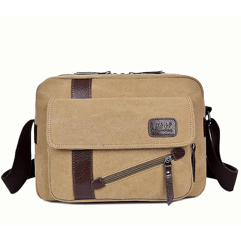 メンズショルダーバッグ ヴィンテージキャンバストラベルクロスボディバッグビジネスB