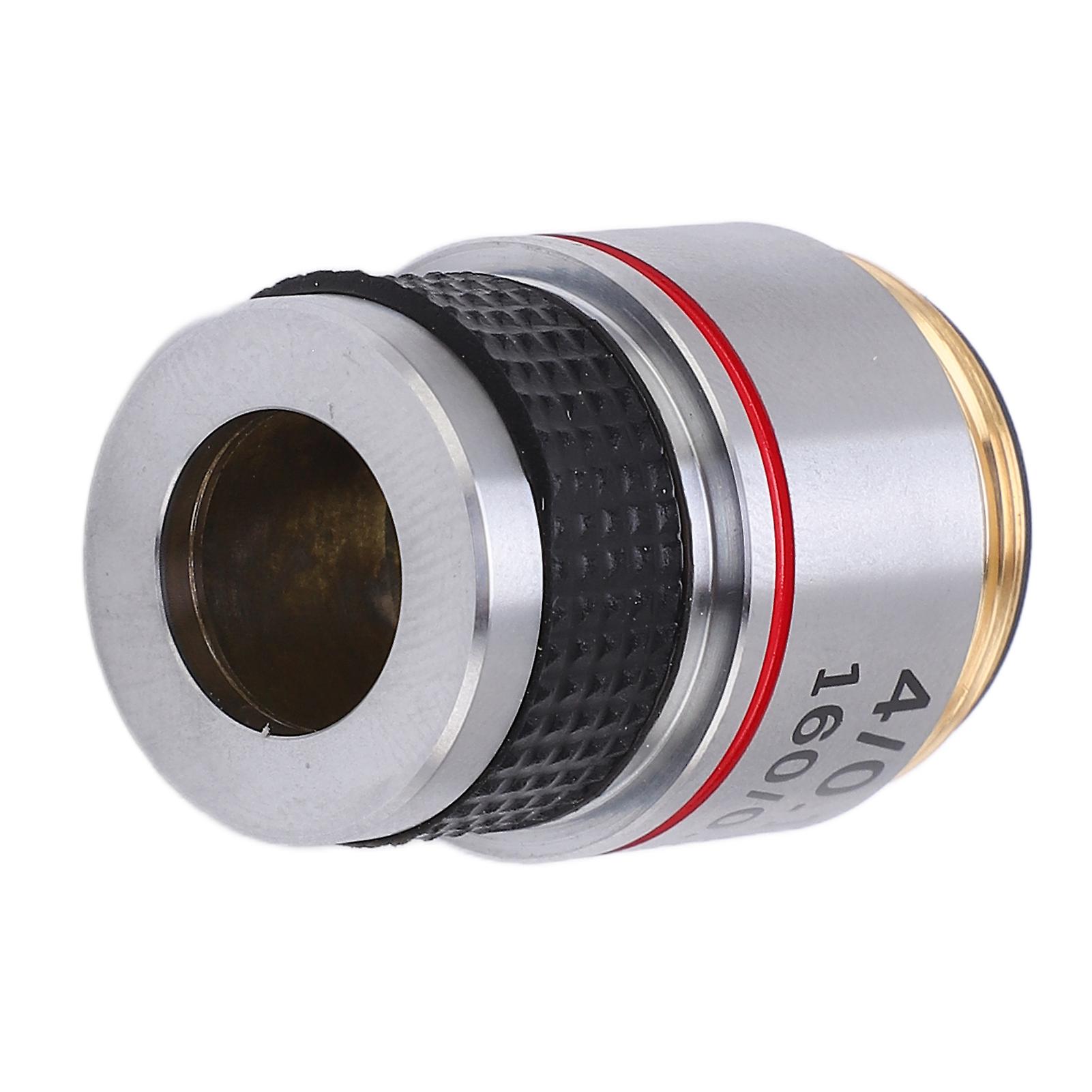 185 Achromatic Objective Lens Clear Standard 20mm Thread Biological Microscope Objective4/0.10 