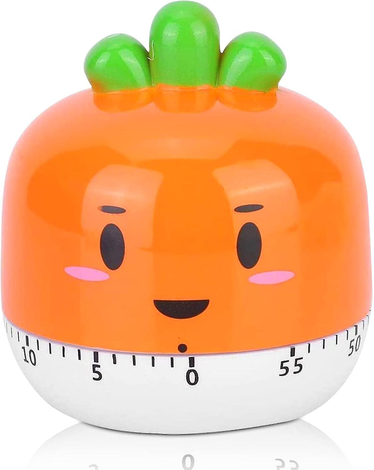 Timer,cartoon Lovely Carrot Kitchen Timer,mechanical Kitchen Timer For Baking, Cooking And Learning