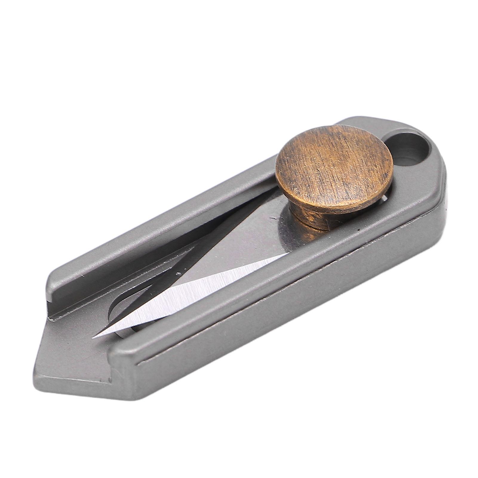 Titanium Alloy Mini Folding Knife Folding Portable EDC Pocket Knife for Unpacking Express Delivery