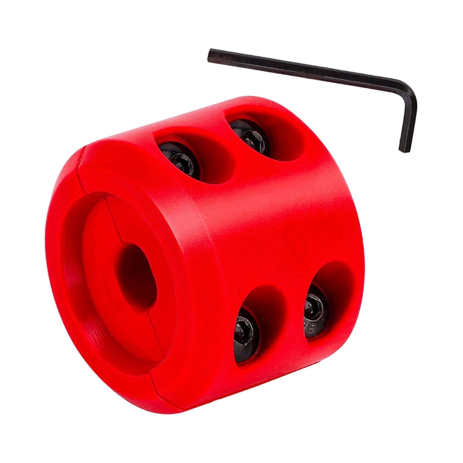 Winch Cable Hook Stopper Rubber Winch Line Saver for UTV Synthetic Rope red